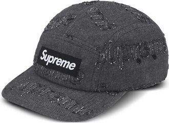SUPREME Cappello da baseball denim - Nero