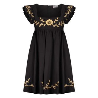 Red Valentino Dames, Jurken, Zwart, Maat: XS Katoen