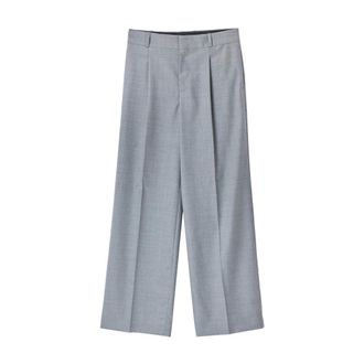 Moschino Wide Trousers, female, Gray, M, Pantalone