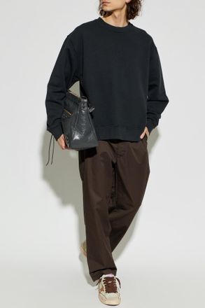 Golden Goose Sweatshirt With Logo, Mens, Black