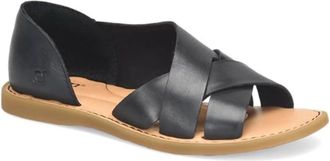 b.&oslash;.c Womens B. O.C Kamryn BC0034909 Sandals Black Faux Leather Slip-On GAL1227