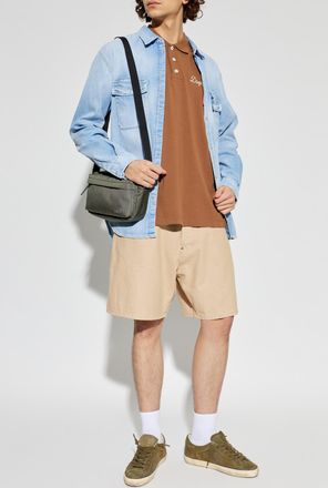 Dsquared2 Polo With Embroidered Logo, Mens, Brown