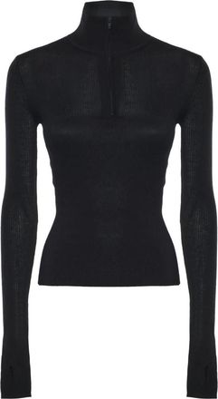 Frankie Shop Dames, Truien, Zwart, Maat: S Zijde