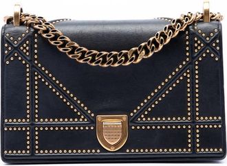 Dior Pre-owned Dior Medium Studded Lambskin Diorama Flap Ladies XGLQT2ZXFNQ6G1OM
