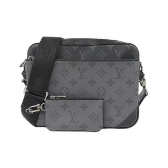 Louis Vuitton Black Gris Monogram Eclipse Coated Canvas Pouch Shoulder Bag (Pre-Owned)