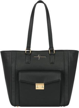 Luis Steven Classic Tote with Front Lock in Black at Nordstrom