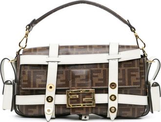 Fendi Pre-owned Fendi Zucca Glazed Fabric Cage Baguette Satchel 8BR777 A6VO 199 10429