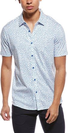 Raffi Mini Leave Print Button Shirt