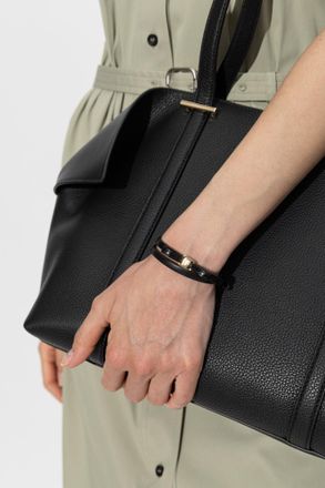 Ferragamo Bracelet With Logo, Womens, Black