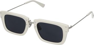 Jacquemus Occhiali da Sole Donna Acetato Bianco/Argento