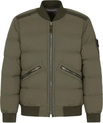 Stone Island Bomber con applicazione Compass - Verde