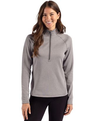 Cutter & Buck Peshastin Fleece Recycled Womens Half Zip Pullover