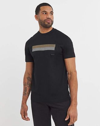 HUGO BOSS Short Sleeve Stripe Logo T-Shirt