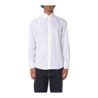 Brunello Cucinelli Casual Shirts, male, White, XL, Classic Oxford Shirt