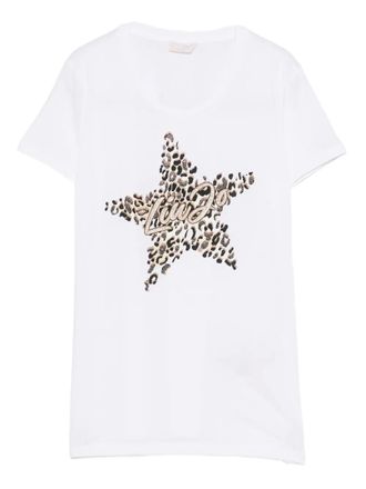 Liu Jo star-graphic T-shirt - White