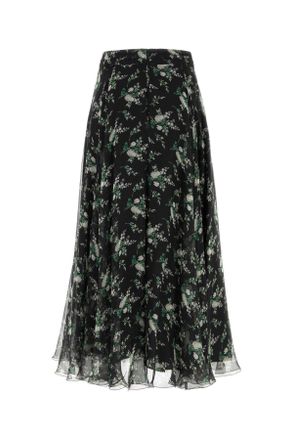 Dolce & Gabbana F4dbftis12v Hx6cd Rosfiorelbcofnero Gonne Skirt