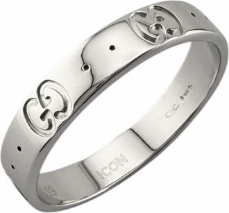 Gucci White Gold White Gold (18K) Band Ring (Pre-Owned)