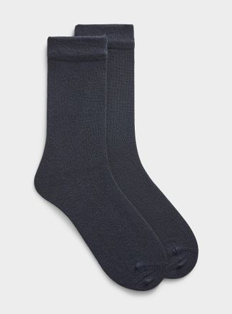 Lindbergh Mens Solid bamboo viscose dress socks
