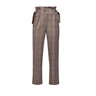 Pinko Rode Alessandro Broek - Dames - Straight fit broeken - Veelkleurig - L - Broeken