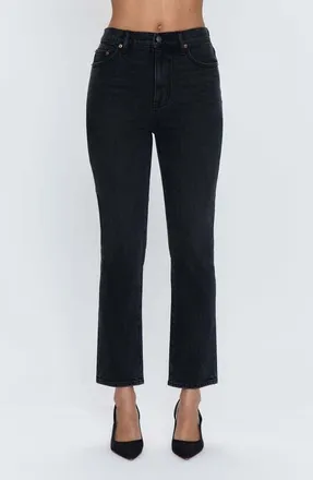 Pistola Denim Bri High Waist Ankle Straight Leg Jeans in Overcast at Nordstrom, Size 24