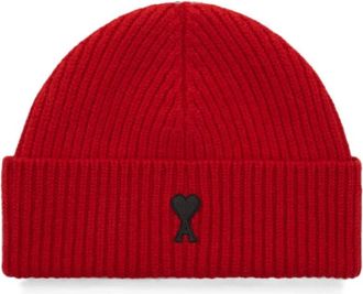 Ami De Coeur Beanie - unisex - Hoeden - Rood - ONE Size - Nylon - Accessoires
