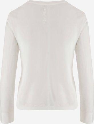 Max Mara Womens T-Shirt Cotton-Blend White T-Shirts & Jerseys