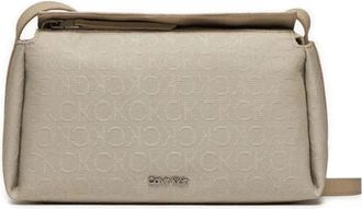 Calvin Klein Gracie Mini Bag - Dames - Schoudertassen - Beige - ONE Size - Polyester - Tassen