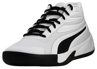Puma Mens Court Pro Basketball Shoe Sneaker, White/Black, 11 UK