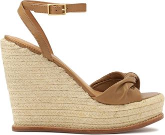 Kazar Schoenen, Dames, Bruin, 39 EU, Leer, Leren sandalen met anker en platform