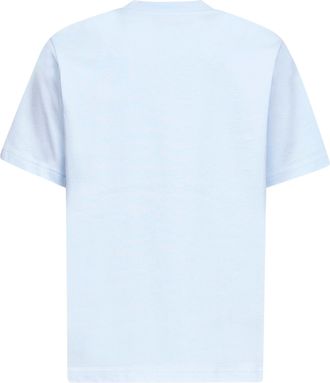 Casablanca Mens Light Blue Airbrush Smiley T-Shirt Cotton T-Shirts And Polos