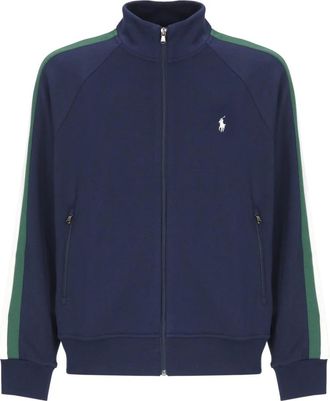 Ralph Lauren Knit Full Zip Sweatshirt - Heren - Vesten met rits - Blauw - S - Katoen - Hoodies & sweatvesten