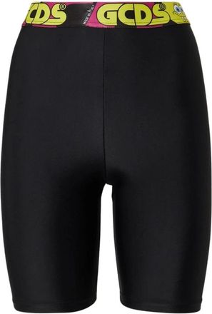 GCDS Logo Taille Fietsbroek - Dames - Korte Broeken - Zwart - S - Korte Broeken