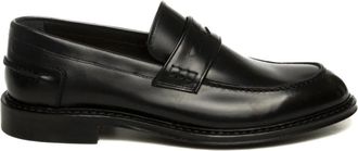 Jerold Wilton Penny Loafer - Heren - Loafers - Zwart - 44 EU - Leer - Schoenen