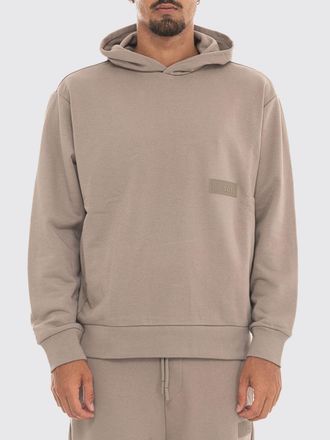 HUGO BOSS Relaxed Fit Cotton Hoodie with Tonal Logo
