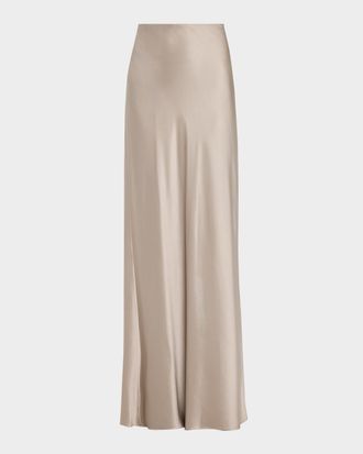 Veronica Beard Medina Maxi Slip Skirt