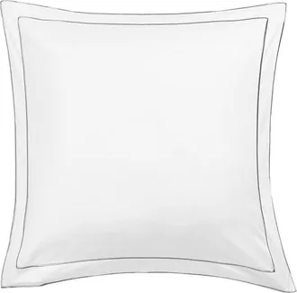 Melange Home Mélange Home 600 Thread Count Framed Embroidery Sateen Euro Sham Set