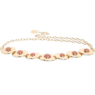 Vince Camuto Hammered Disc Resin Chain Belt in Gold at Nordstrom Rack, Size Large/x-Large