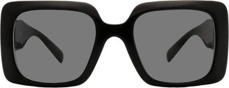 Versace Dark Gray Rectangular Ladies Sunglasses VE4405 GB1/87 54
