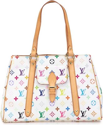 Louis Vuitton Monogram Multicolore Blanc White Pvc Leather Tote Bag (Pre-Owned)