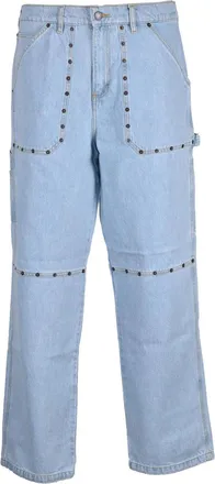 Iuter Light Blue Utility Cotton Jeans