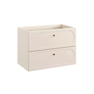 Petits Meubles Mueble bajo lavabo 80cm paneles laminados y mdf beige arena