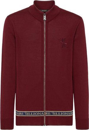 Billionaire Boys Club Pullover met Rits - Heren - Vesten - Rood - 2XL - Truien & Vesten