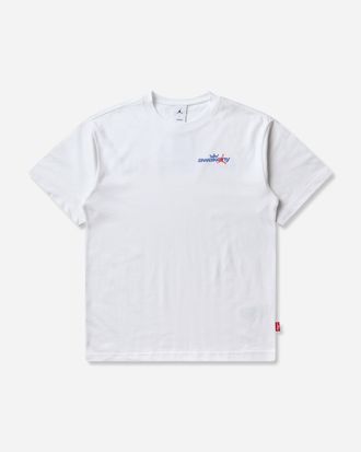 Nike Jordan Men s Awake NY T-Shirt White / Light Blue / Royal / Infrared