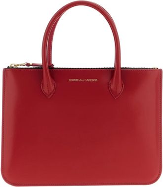 Comme Des Gar&ccedil;ons Handles Handbag - Dames - Handtassen - Rood - ONE Size - Leer - Tassen