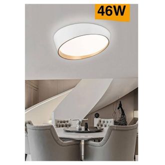 Trade Shop Trade Shop Traesio - Trade Shop - Plafoniera A Led 46w Moderno Rotonda Irregolare Luce Fredda Calda Naturale C50-b