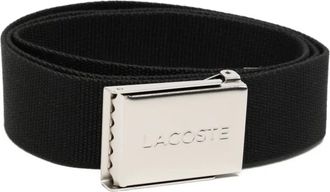 Lacoste Cintura con fibbia incisa - Nero