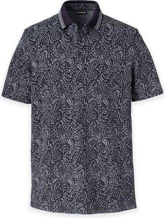 Paul Fredrick Cotton Three Button Polo