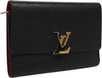 Louis Vuitton Pre-owned Wallets, female, Black, Size: ONE SIZE Pre-owned Leather Wallet