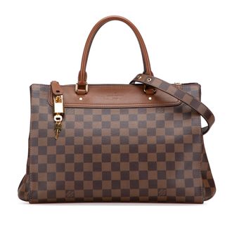 Louis Vuitton Coated Canvas Damier Ebene Greenwich PM