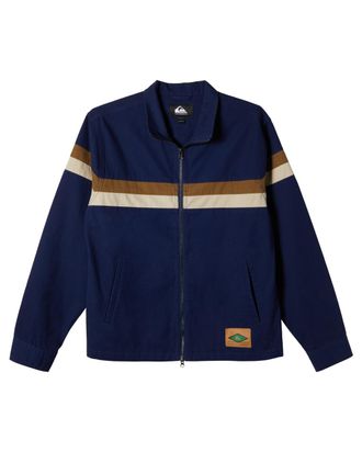 Quiksilver Outdoorjacke QUIKSILVER Snyc Cotton, Herren, Gr. S, blau (ocean), Obermaterial: 100% Baumwolle;, Jacken Outdoorjacke